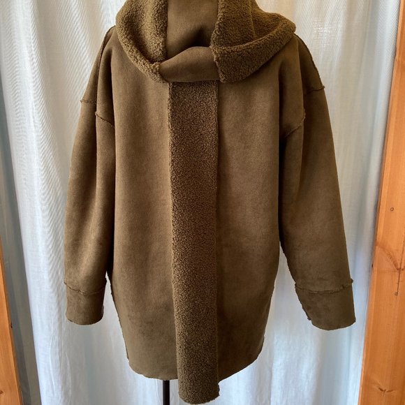 SPANNER Jackets & Coats New Reversible Suedesherpa Jacket Poshmark